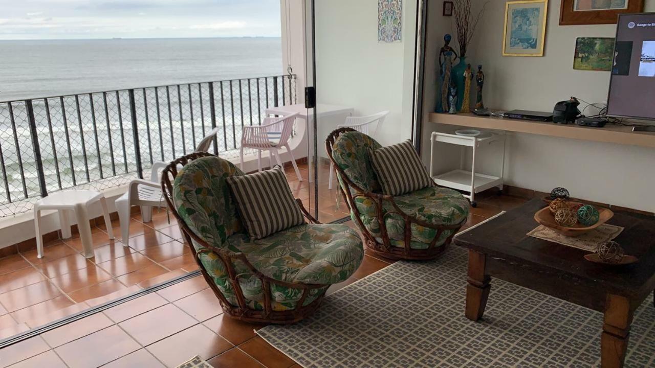 Apto Guaruja De Frente Para O Mar - Praia Asturias Bagian luar foto