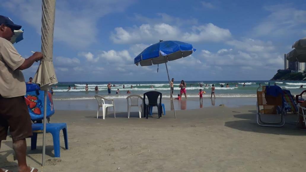 Apto Guaruja De Frente Para O Mar - Praia Asturias Bagian luar foto